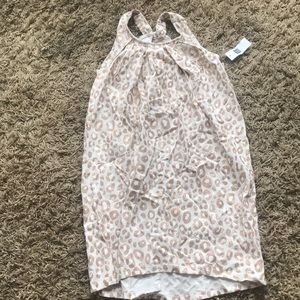 Gold glitter leopard print Girls Dresses